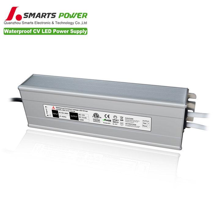 12vdc waterproof IP67 constant voltage 120W led driver 10a no MOQ – Smarts  Power